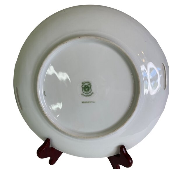 Vintage Cake Plate Tanglewood Royal Schwarzburg Serving Platter Pattern Germany - Picture 3 of 9